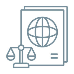 Legal passport Icon