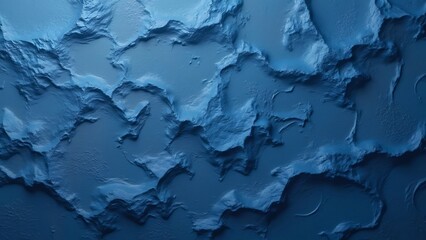 Abstract Blue Stone Texture, Detailed 3D Render of Rocky Surface