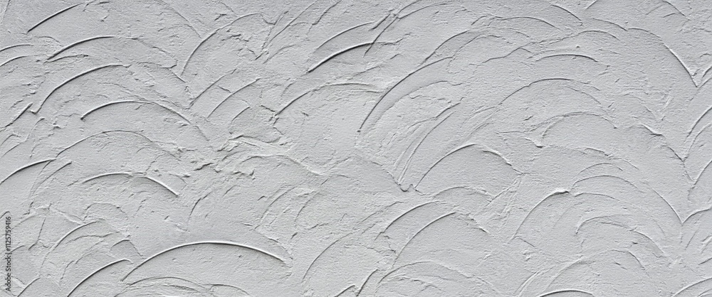 Poster white textured wall with abstract wavy patterns.