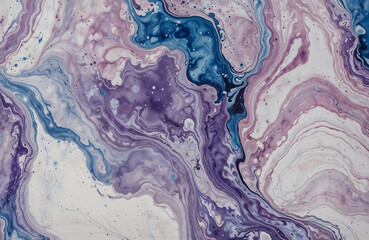 Fototapeta premium Abstract purple and white marble texture, blending art and natural elegance, ideal for modern or artistic designs. Generative AI