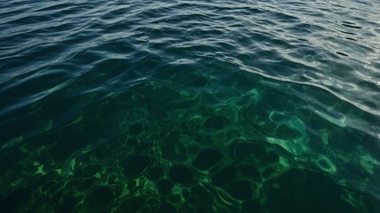 Obraz premium Abstract summer green water with ripples splashes