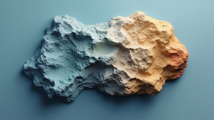 Fototapeta premium Abstract Colorful Rock Texture, Blue Background