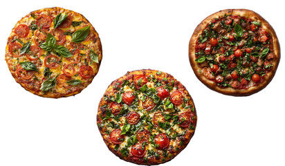 Hyper Realistic Depiction of Gourmet Pizza with Fresh Ingredients