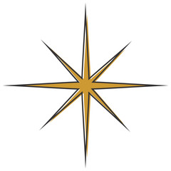 Abstract Twinkle Sparkle stars icon 
