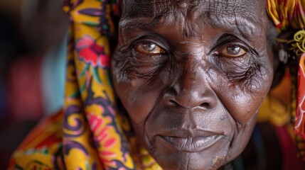 Obraz premium Famine Risk: The risk of large-scale hunger caused by the effects of global warming on agriculture and food systems, threatening global access to food and nutrition.