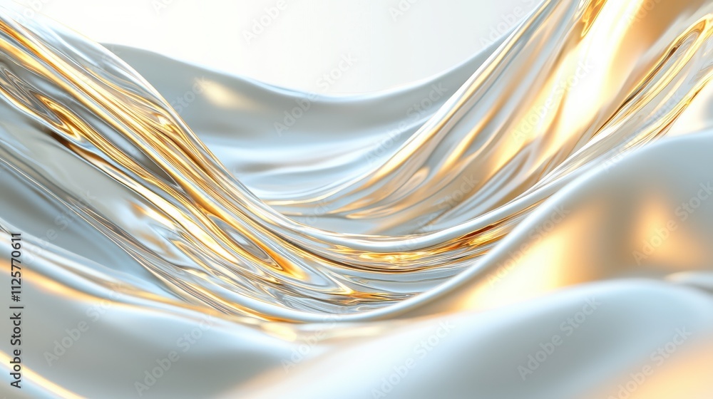 Poster surreal undulating liquid textures abstract background digital art fluid environment close-up view c