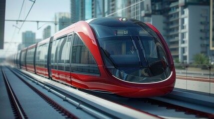 Naklejka premium Subway Systems: Underground transit networks in large cities, providing efficient, high-capacity transportation to reduce congestion and improve mobility. 