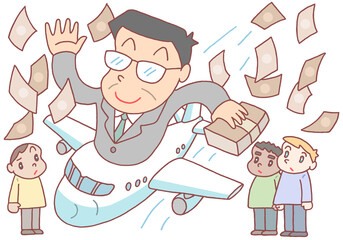 社会問題のイラスト - 海外支援・海外バラマキ・海外への資金協力・プレゼントマネー