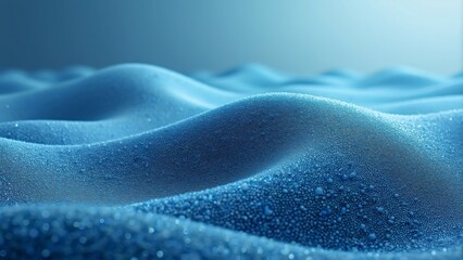 Highly Realistic Sand Grains, Blue Hues, Detailed Texture