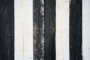 Black and White Wooden Planks