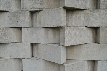 background pattern, shape, texture of walls or walls made of light brick material or white Hebel brick