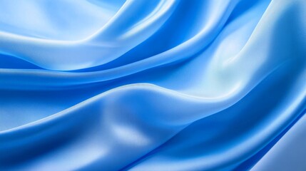 Obraz premium Soft Blue Fabric Texture with Depth and Dimension