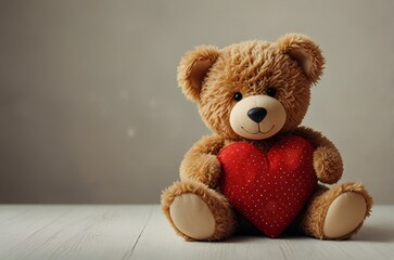 Fototapeta premium teddy bear with heart