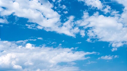 Fototapeta premium Looking up at Blue sky with cloudy 