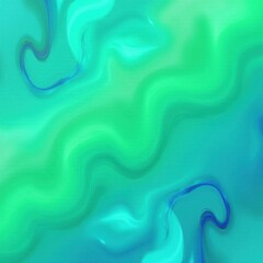 Obraz premium Abstract Calming Blue and Green Flowing Shapes and Tones. Ideal for meditation apps, wellness branding, or interior decor.