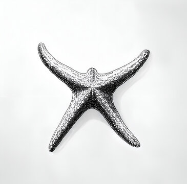 recommend clip art: illustration of a starfish on white