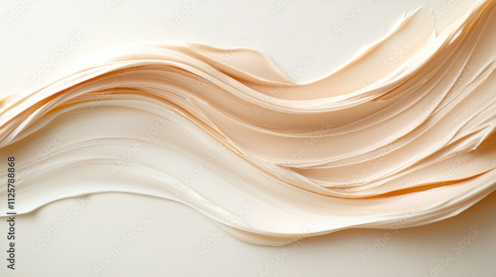 Poster Soft mocha mousse color field gradually transitioning abstract art serenity minimalist close-up conceptual