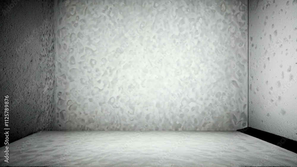 Poster empty room with textured walls and floor, illuminated by a soft light from above.