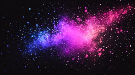 Abstract colorful explosion on black background.