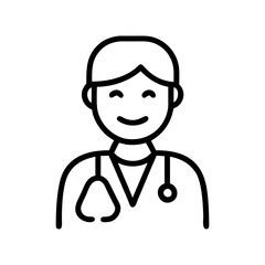 Doctor smile icon