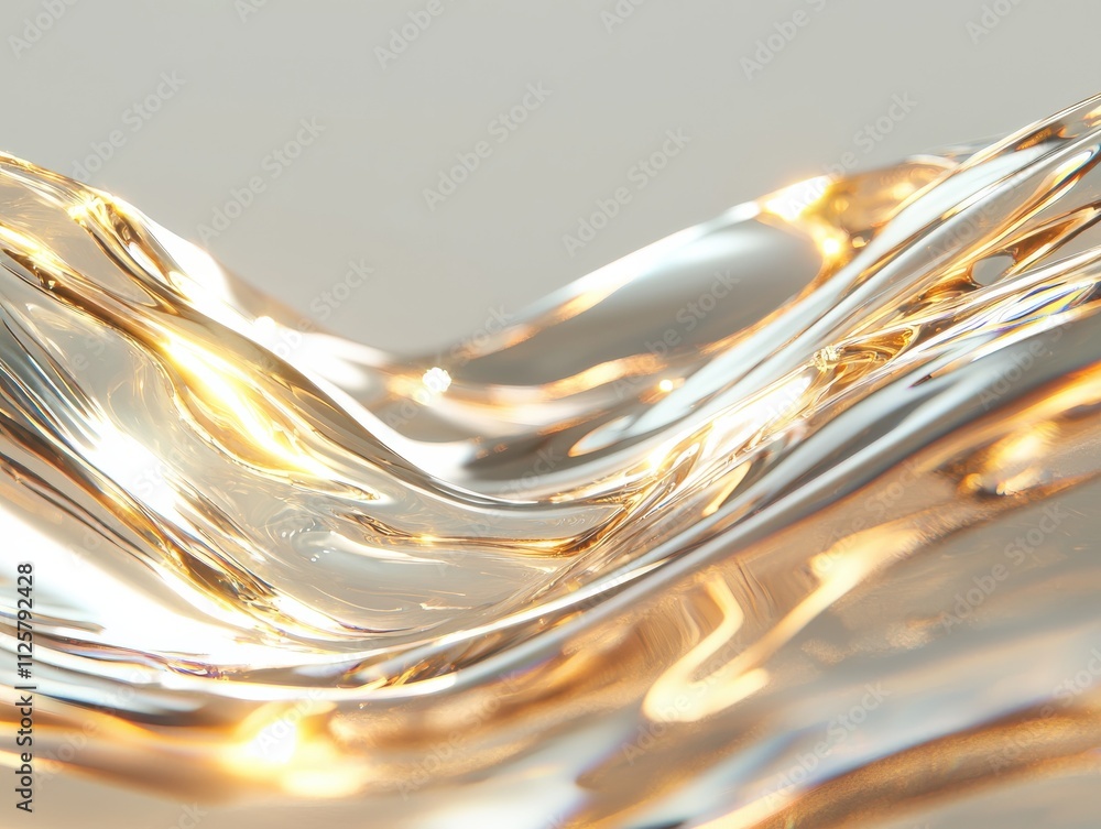 Poster Pulsating liquidlike glass pattern abstract environment surreal texture artistic perspective captivating visuals