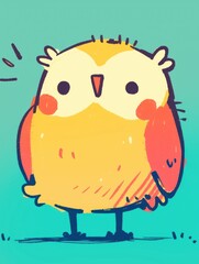 Obraz premium Cute animals, suitable for avatars.