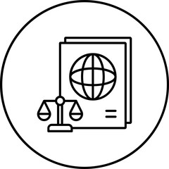Legal passport Icon