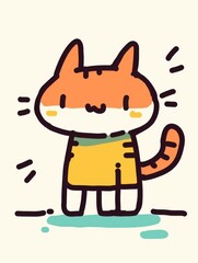 Fototapeta premium Cute animals, suitable for avatars.