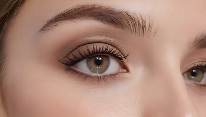 Obraz premium close up of eye with makeup