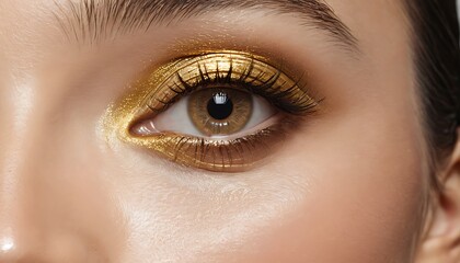 Obraz premium close up of eye with makeup
