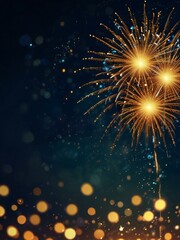 Obraz premium fireworks on the night sky