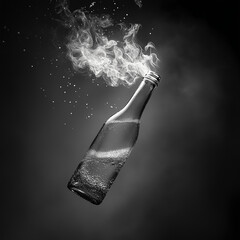 Molotov Cocktail in Motion - Poetic Black and White Shot with Zeiss Lens