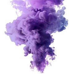 Fototapeta premium A vivid smoke plume, plum and eggplant