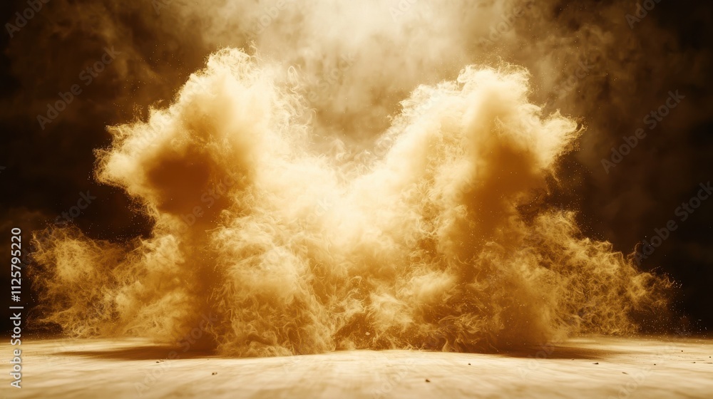 Poster dynamic explosion of glowing haze digital studio visual art abstract environment creative perspectiv