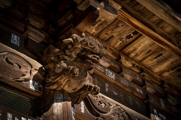 筑波山神社　木鼻
