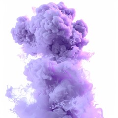Fototapeta premium A lavender smoke burst, photorealistic