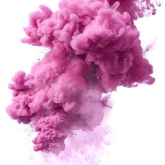 Fototapeta premium A magenta smoke eruption, ultra-detailed