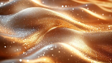 Festive background, metallic textures, gold and silver, glamorous and elegant style, shimmering effect.
