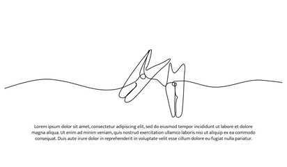 Continuous one line design of clothespins. Minimalist style vector illustration on white background.