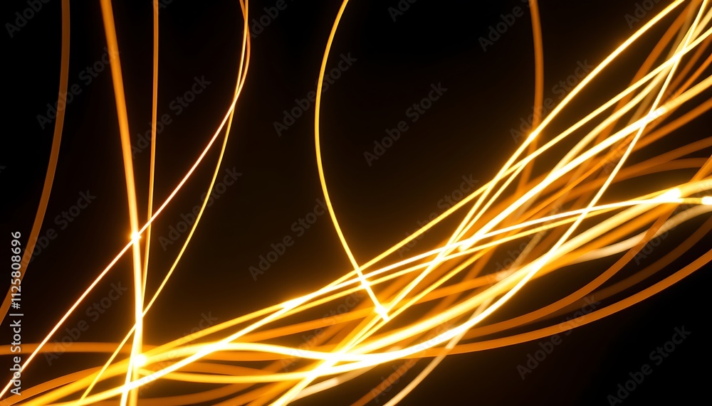 Aufkleber abstract background with glowing lines