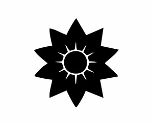 Minimalistic Black and White Necklace Design with Scalloped Pattern