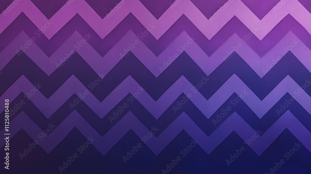 Poster a chevron pattern with a gradient ombre effect, transitioning from dark purple to light lavender.