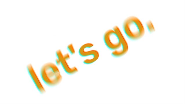 Text Movement Titles with Chromatic Aberration