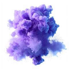 Fototapeta premium A periwinkle smoke explosion, photorealistic