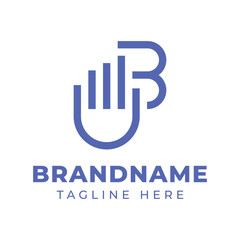 Letter B Financial Hand Pick Logo, symbolizing precision, financial expertise, and strategic decision making