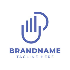 Letter D Financial Hand Pick Logo, symbolizing precision, financial expertise, and strategic decision making