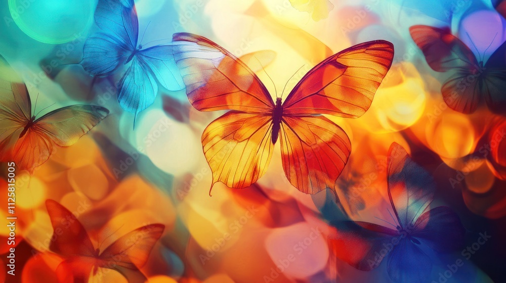 Aufkleber artistic background blending abstract shapes with vibrant colors for unique visuals.