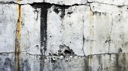 Obraz premium Rough Concrete Wall with Subtle Cracks and Weathering