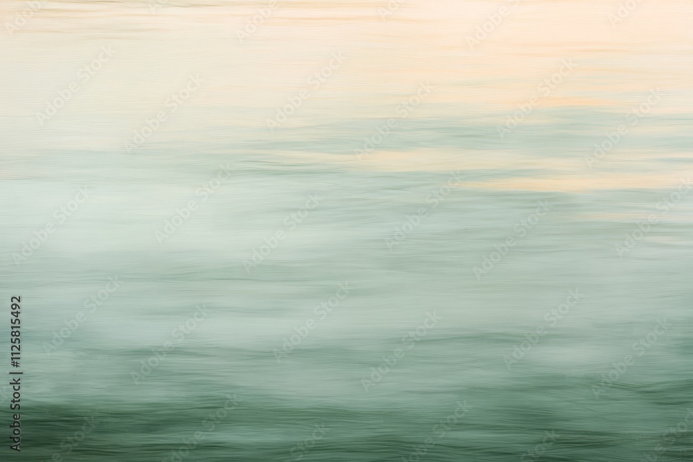 Poster serene abstract water surface with gentle color gradients reflecting soft light at dusk in a tranqui