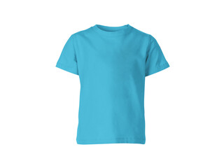 Heather Galapagos Blue colour blank fashion tee front mockup template